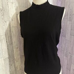 Liz Claiborne Black Sleeveless Women's Top Size XL